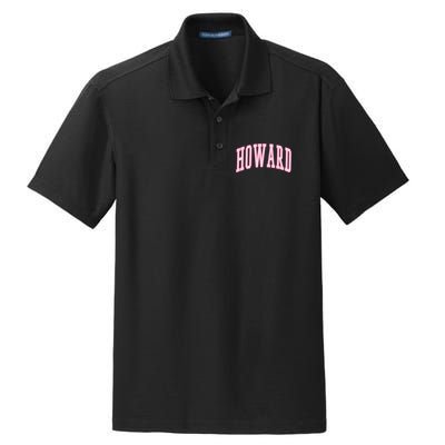 Howard Vintage Preppy Varsity Sports Dry Zone Grid Polo