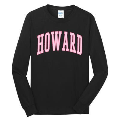 Howard Vintage Preppy Varsity Sports Tall Long Sleeve T-Shirt