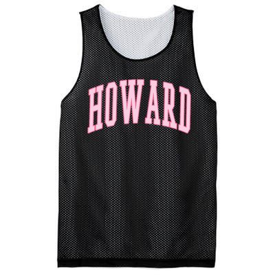 Howard Vintage Preppy Varsity Sports Mesh Reversible Basketball Jersey Tank