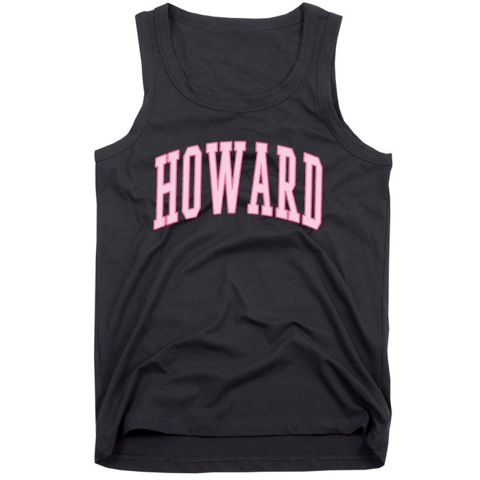 Howard Vintage Preppy Varsity Sports Tank Top