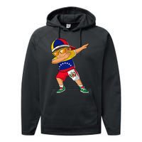 Half Venezuelan Peruvian Venezuela Peru Flag Performance Fleece Hoodie