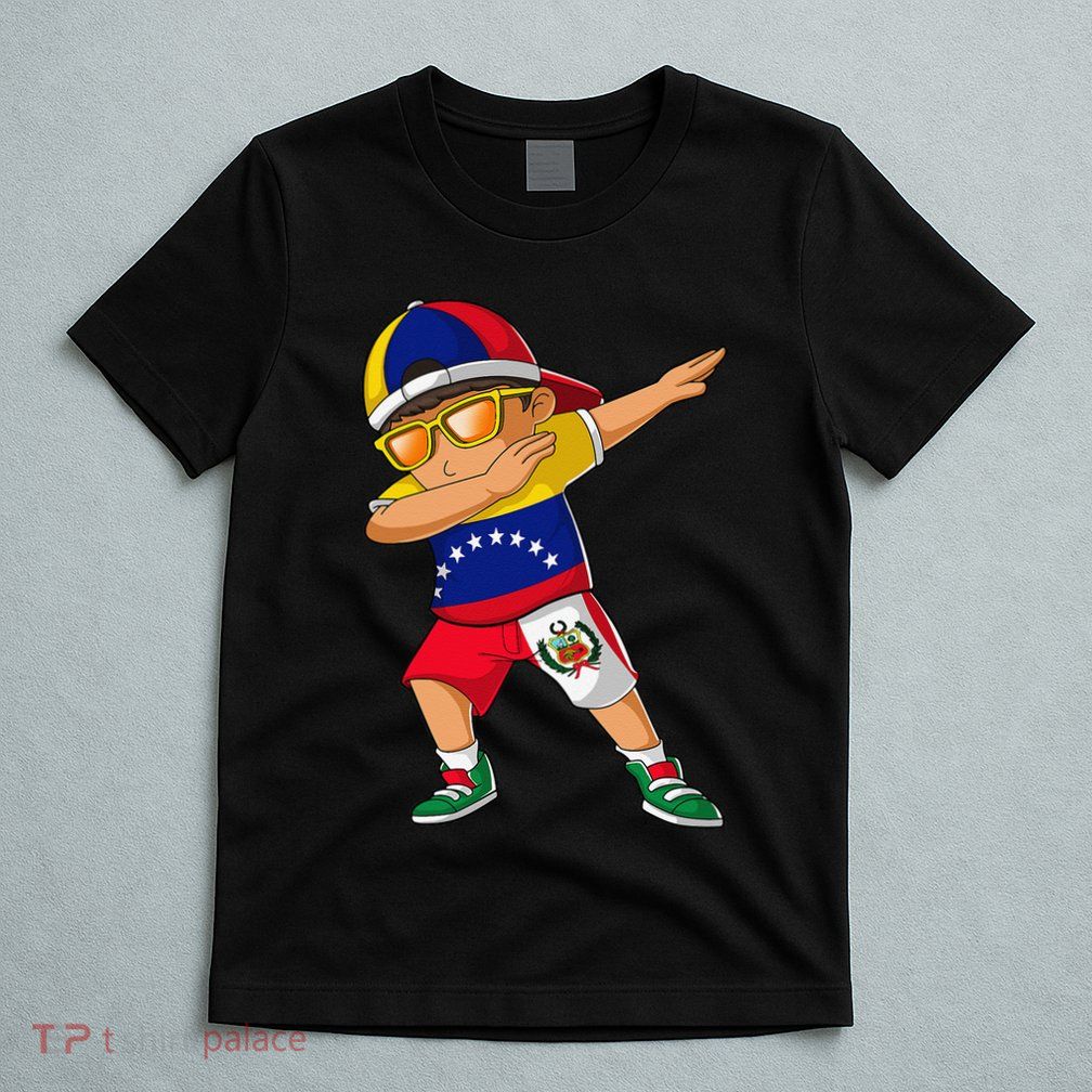 Half Venezuelan Peruvian Venezuela Peru Flag T-Shirt
