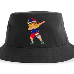 Half Venezuelan Peruvian Venezuela Peru Flag Sustainable Bucket Hat