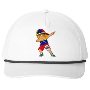 Half Venezuelan Peruvian Venezuela Peru Flag Snapback Five-Panel Rope Hat