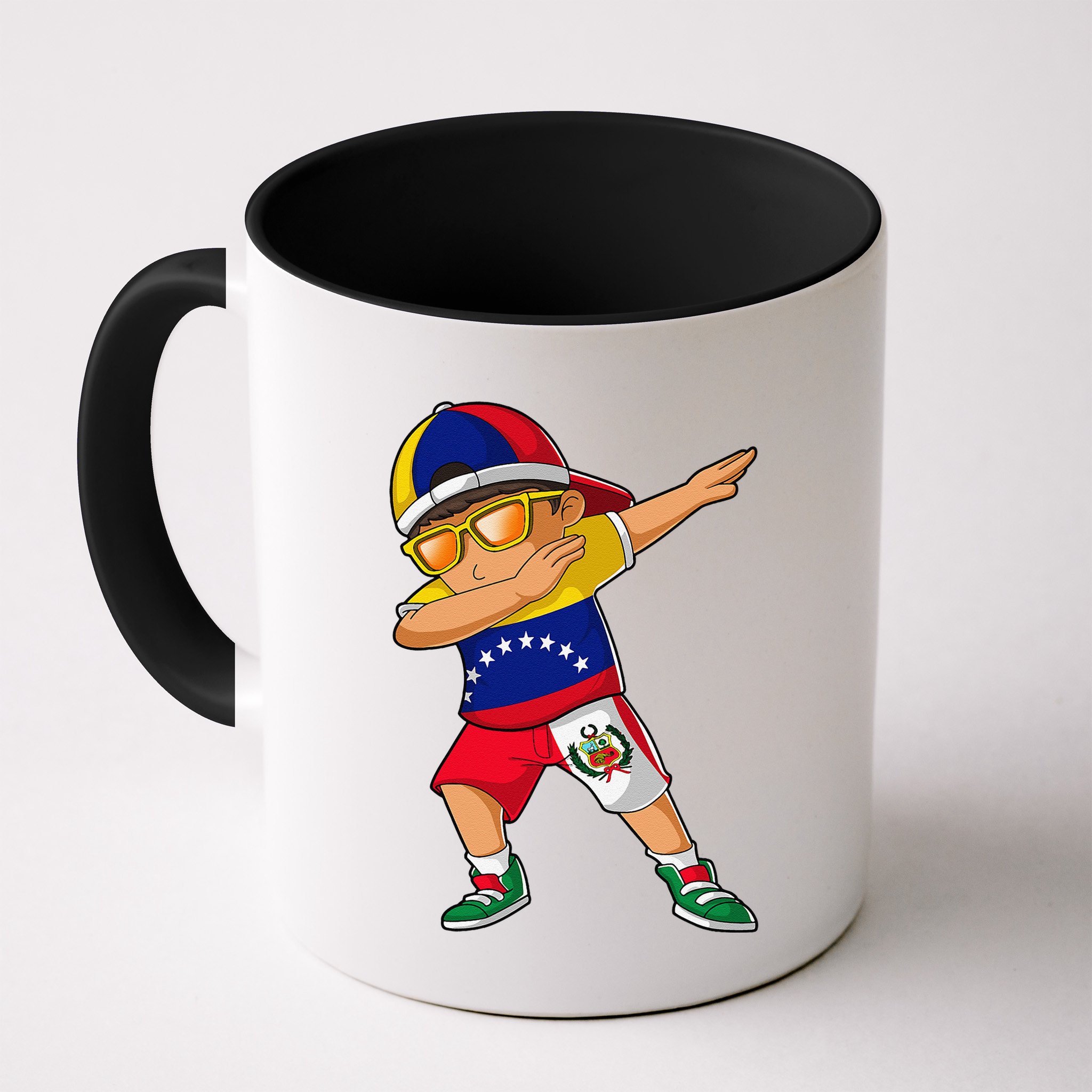 Half Venezuelan Peruvian Venezuela Peru Flag Mug
