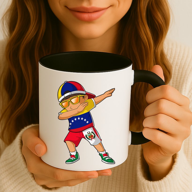 Half Venezuelan Peruvian Venezuela Peru Flag Mug