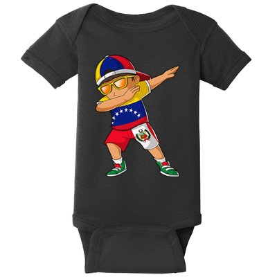 Half Venezuelan Peruvian Venezuela Peru Flag Baby Bodysuit
