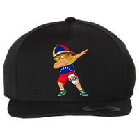 Half Venezuelan Peruvian Venezuela Peru Flag Wool Snapback Cap