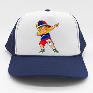 Half Venezuelan Peruvian Venezuela Peru Flag Trucker Hat