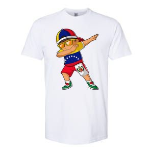 Half Venezuelan Peruvian Venezuela Peru Flag Softstyle CVC T-Shirt