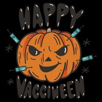 Happy Vacciween Pumpkin Sustainable Bucket Hat
