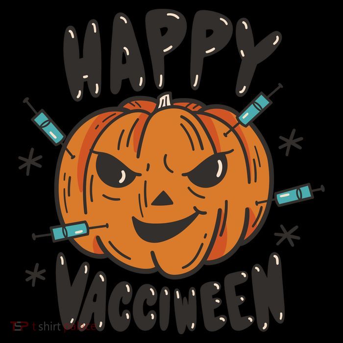 Happy Vacciween Pumpkin Sustainable Bucket Hat