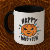 Happy Vacciween Pumpkin Mug