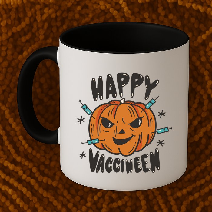 Happy Vacciween Pumpkin Mug