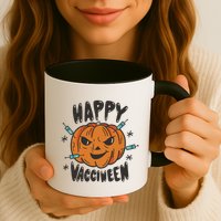 Happy Vacciween Pumpkin Mug