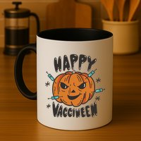 Happy Vacciween Pumpkin Mug