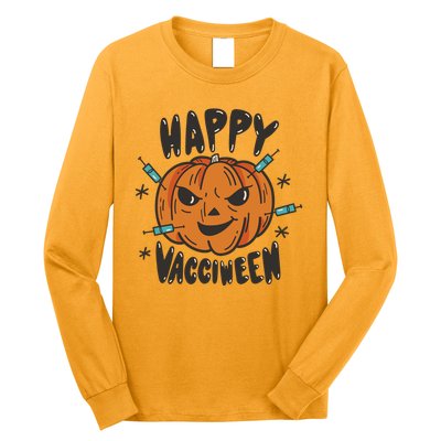 Happy Vacciween Pumpkin Long Sleeve Shirt