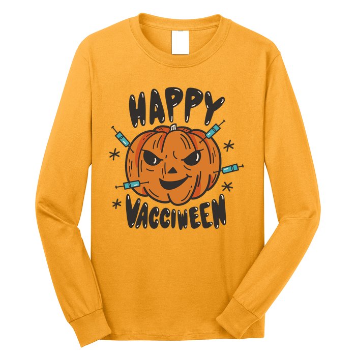 Happy Vacciween Pumpkin Long Sleeve Shirt