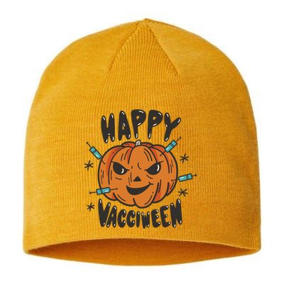 Happy Vacciween Pumpkin Sustainable Beanie