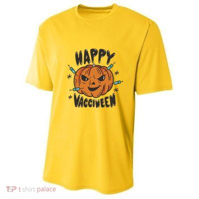 Happy Vacciween Pumpkin Youth Performance Sprint T-Shirt