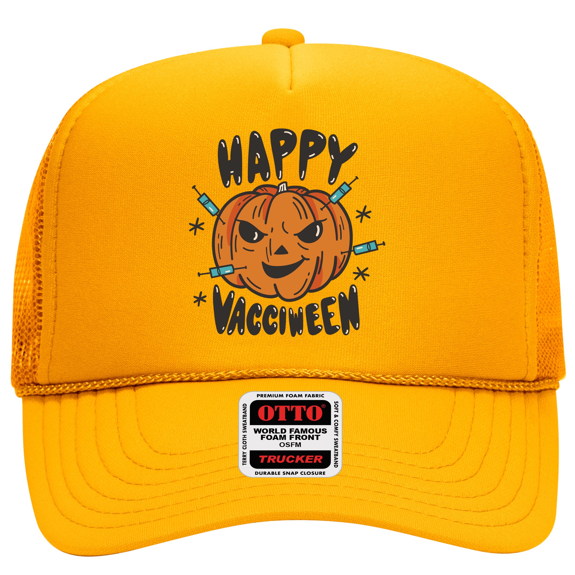 Happy Vacciween Pumpkin Hat