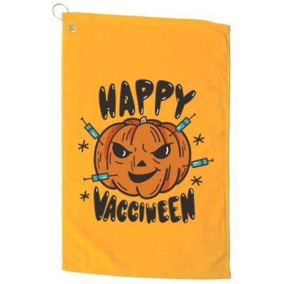 Happy Vacciween Pumpkin Golf Towel