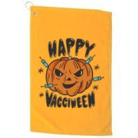 Happy Vacciween Pumpkin Golf Towel