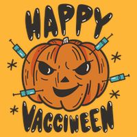 Happy Vacciween Pumpkin Visor