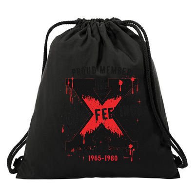 Halloween Vibes Proud Member Of The Fuck Your Feelings Gen X Drawstring Bag