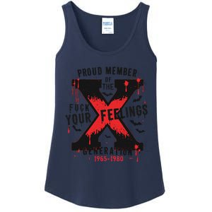 Halloween Vibes Proud Member Of The Fuck Your Feelings Gen X Ladies Essential Tank