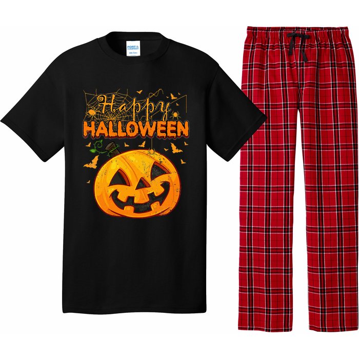 Hilarious Vintage Pumpkin Festive Halloween Pajama Set