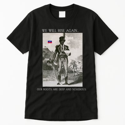 HaitiS Vintage Quote We Will Rise Again Tall T-Shirt