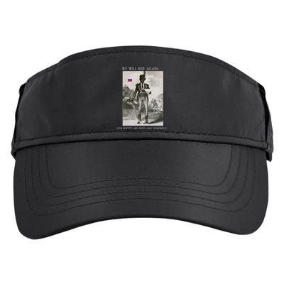 HaitiS Vintage Quote We Will Rise Again Adult Drive Performance Visor