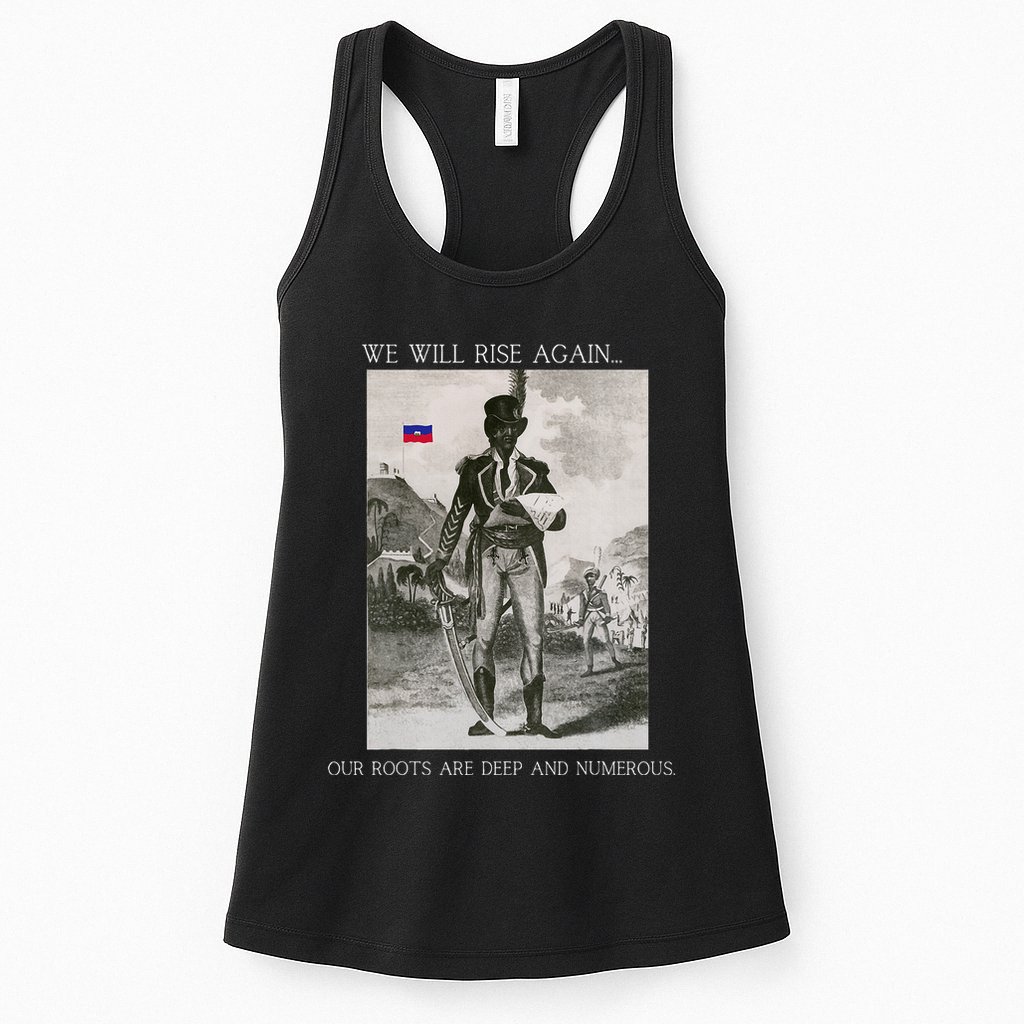 HaitiS Vintage Quote We Will Rise Again Womens Tank Top
