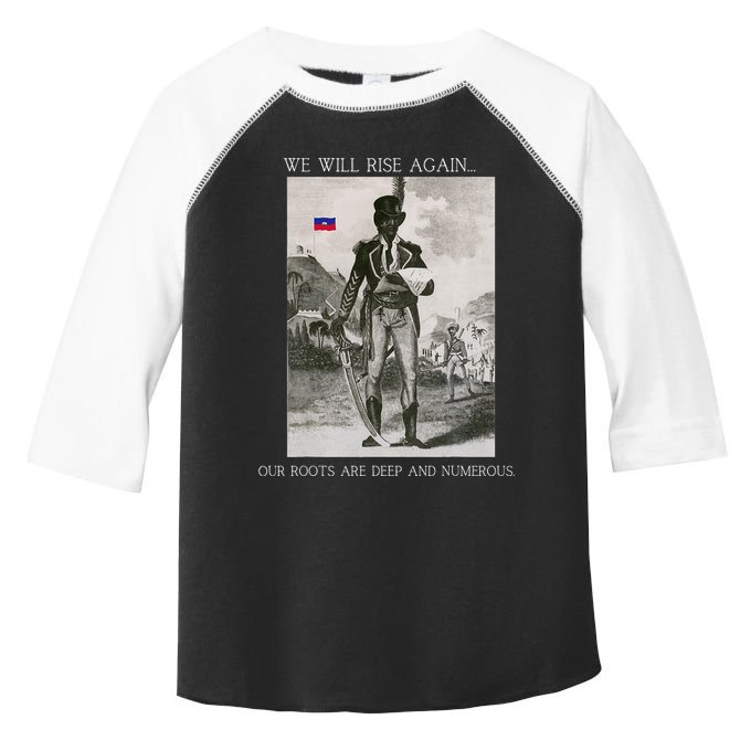 HaitiS Vintage Quote We Will Rise Again Toddler Fine Jersey T-Shirt