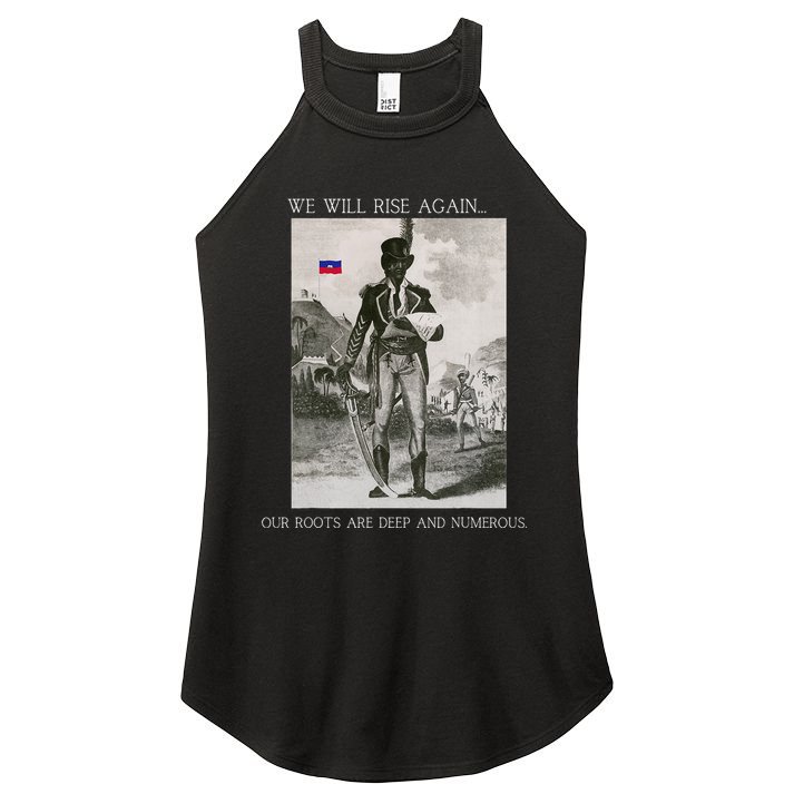 HaitiS Vintage Quote We Will Rise Again Women's Perfect Tri Rocker Tank
