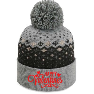 Happy Valentines Romantic Gift The Baniff Cuffed Pom Beanie