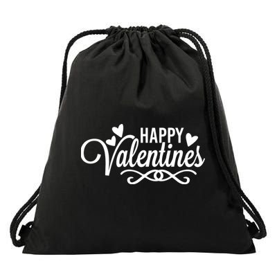 Happy Valentines Romantic Gift Drawstring Bag