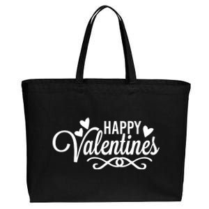 Happy Valentines Romantic Gift Cotton Canvas Jumbo Tote