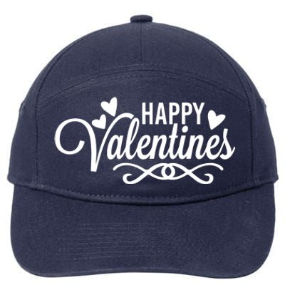 Happy Valentines Romantic Gift 7-Panel Snapback Hat