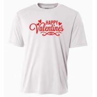 Happy Valentines Romantic Gift Cooling Performance Crew T-Shirt