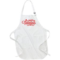 Happy Valentines Romantic Gift Full-Length Apron With Pockets