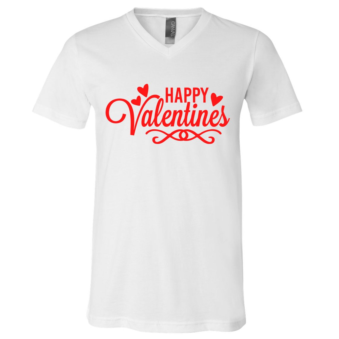 Happy Valentines Romantic Gift V-Neck T-Shirt