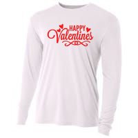 Happy Valentines Romantic Gift Cooling Performance Long Sleeve Crew