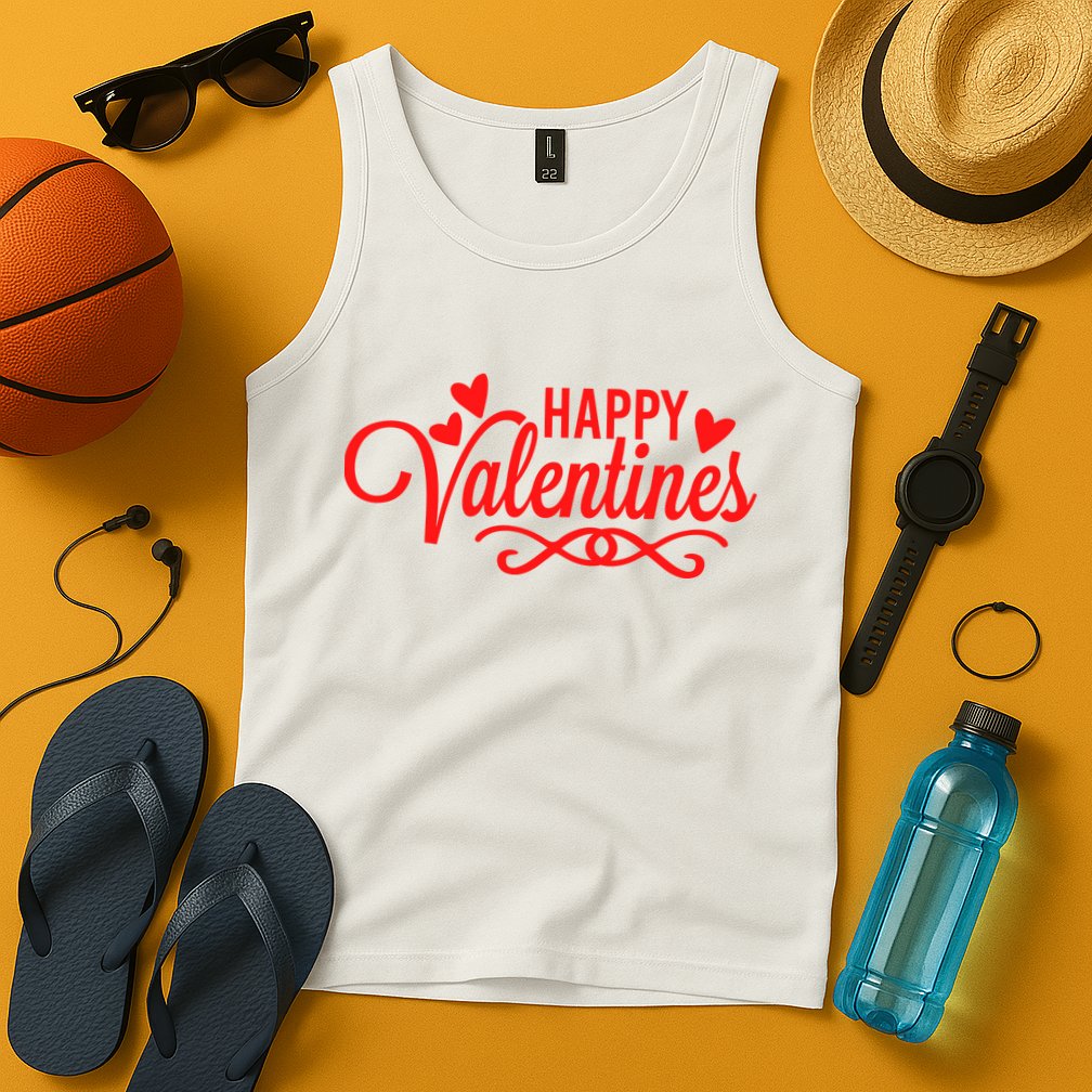 Happy Valentines Romantic Gift Tank Top