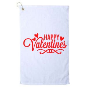 Happy Valentines Romantic Gift Platinum Collection Golf Towel