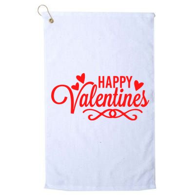 Happy Valentines Romantic Gift Golf Towel