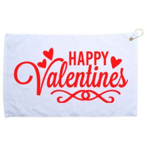 Happy Valentines Romantic Gift Grommeted Golf Towel