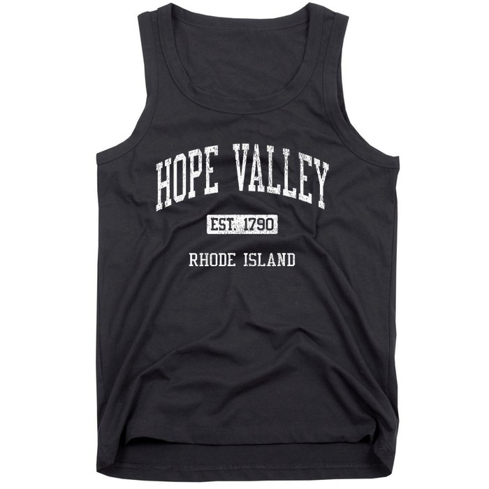 Hope Valley Rhode Island Ri Js04 Vintage Athletic Sports Tank Top