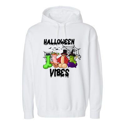 Halloween Vibes Sarcastic Adults Sex Joke Garment-Dyed Fleece Hoodie